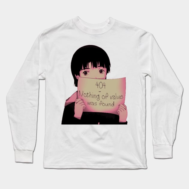 Lain 404 Long Sleeve T-Shirt by KokoroPopShop